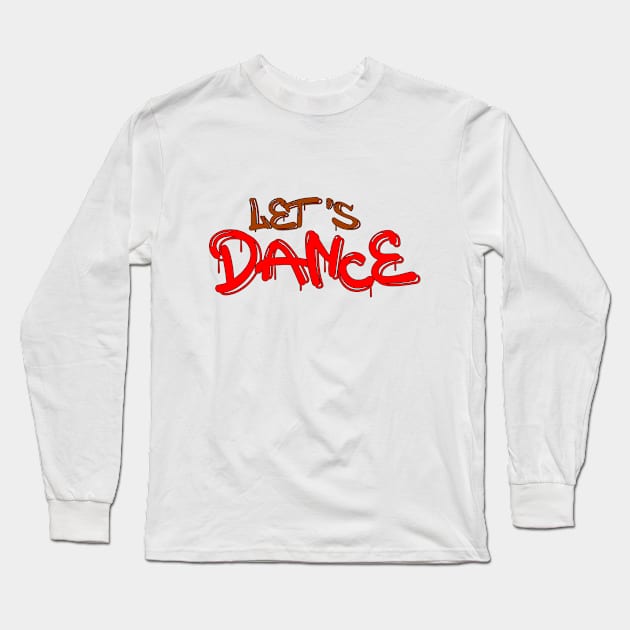 Let's Dance Brown Red by PK.digart Long Sleeve T-Shirt by PK.digart